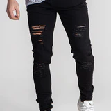 Black Core Destroyed Jeans