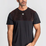 Black Heartbeat Block Tee