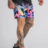 Black Soho Faded Shorts