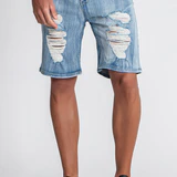 edium Blue GK25 Denim Shorts